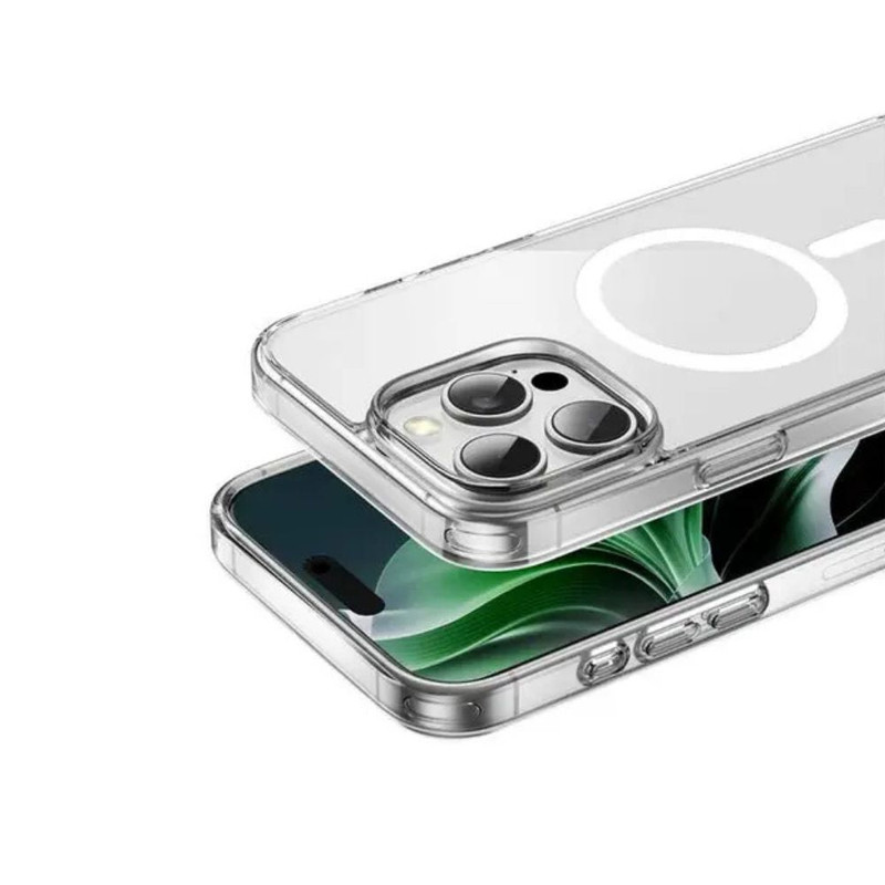 کاور مدل شفاف مگ سیف دار مناسب برای گوشی موبایل اپل iphone 16 promax