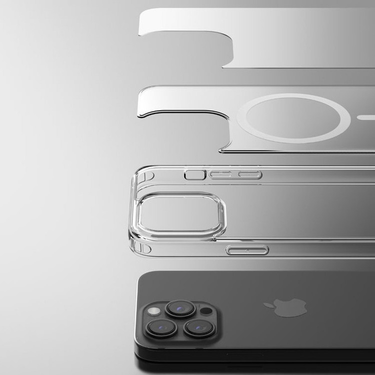 کاور مدل شفاف مگ سیف دار مناسب برای گوشی موبایل اپل iphone 16 promax