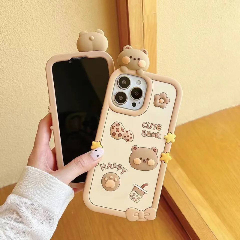 کاور طرح CUTE BEAR مناسب برای گوشی موبایل اپل IPHONE 13 PRO MAX