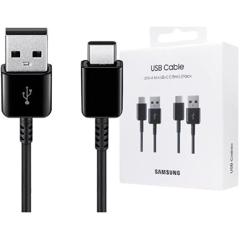کابل تبدیل USB به USB-C سامسونگ مدل EP-DG930 طول 1.5 متر بسته 2 عددی