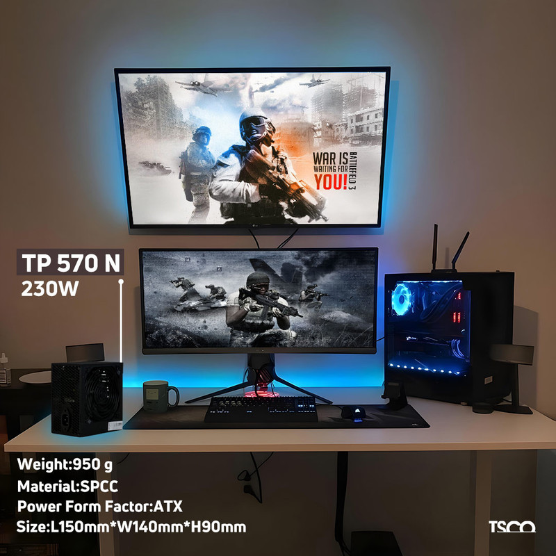 منبع تغذیه کامپیوتر تسکو مدل TP 570N