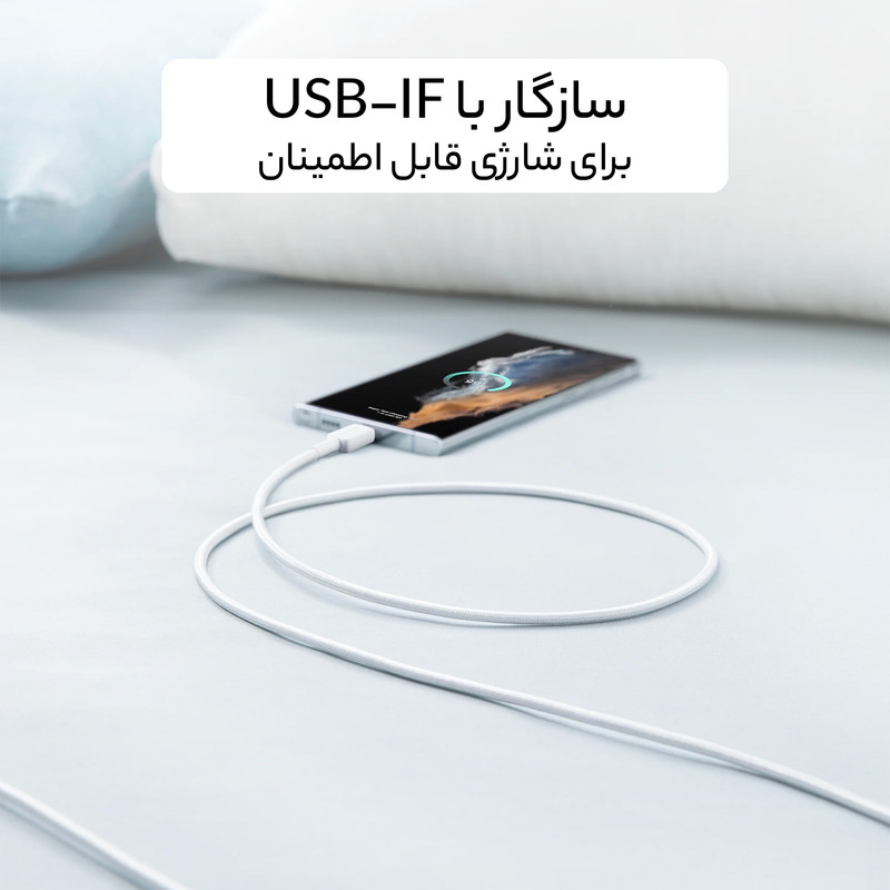 کابل تبدیل USB به USB-C انکر مدل 322/A81H5 طول 0.9 متر