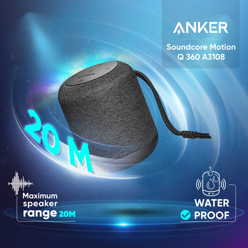 اسپیکر بلوتوثی قابل حمل انکر مدل Soundcore Motion Q 360 A3108