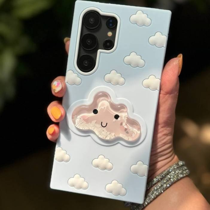 کاور مدل ابری سیلیکونی مناسب برای گوشی موبایل آیفون iPhone 12 Pro max