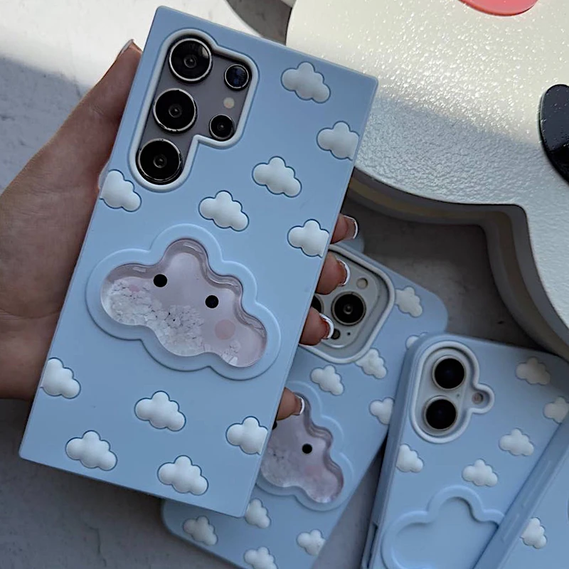 کاور مدل ابری سیلیکونی مناسب برای گوشی موبایل آیفون iPhone 13 / 14 / 15