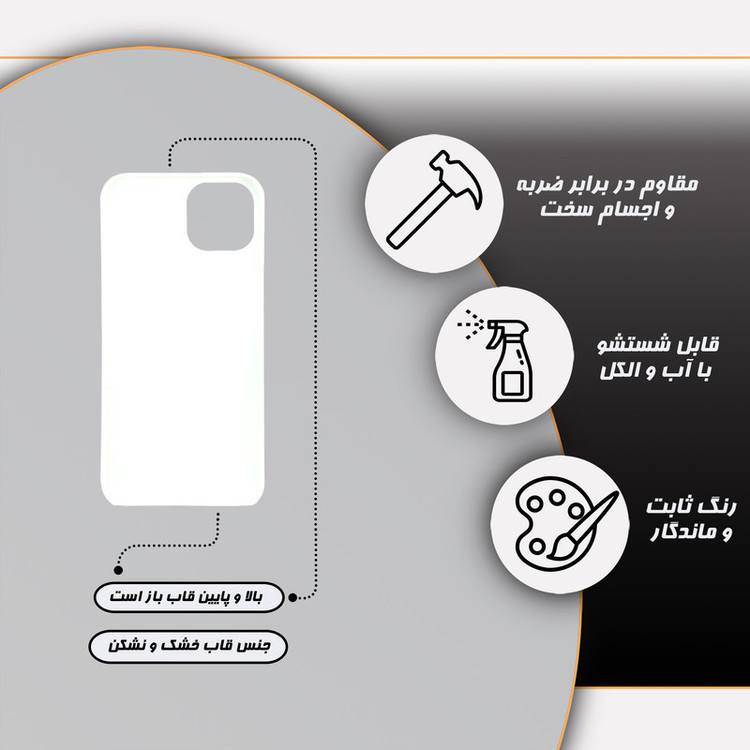 کاور دف اکس مدل KC مناسب برای گوشی موبایل اپل iPhone 15 Pro Max