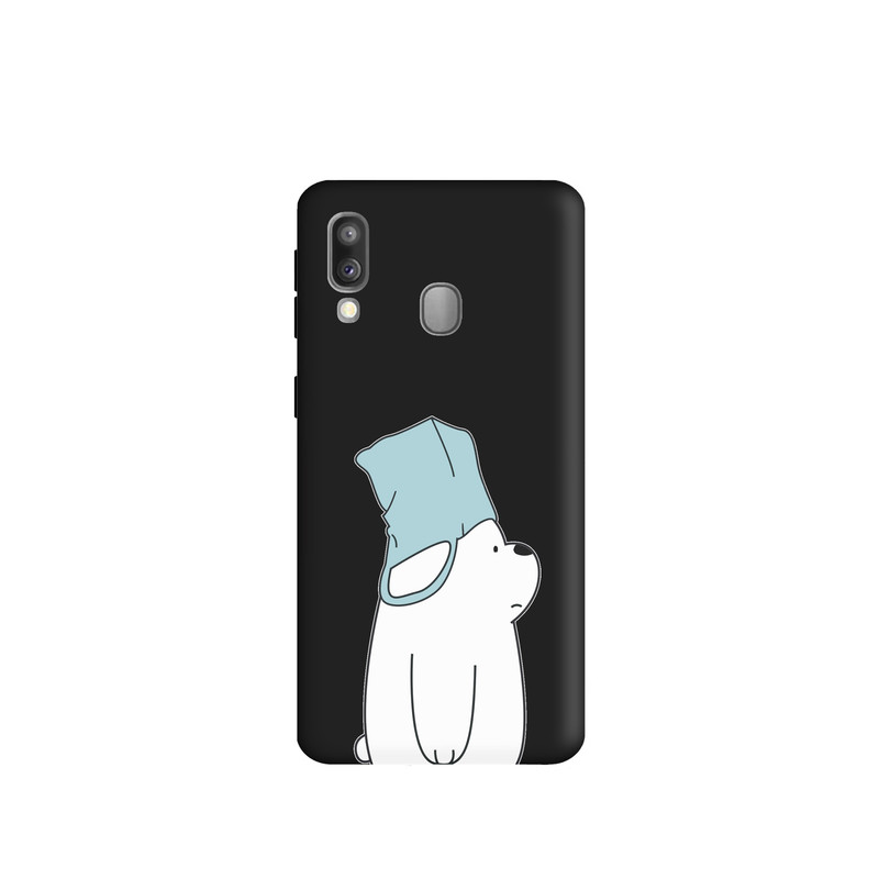 کاور طرح خرس کله فندقی کد s1597 مناسب برای گوشی موبایل سامسونگ Galaxy A40