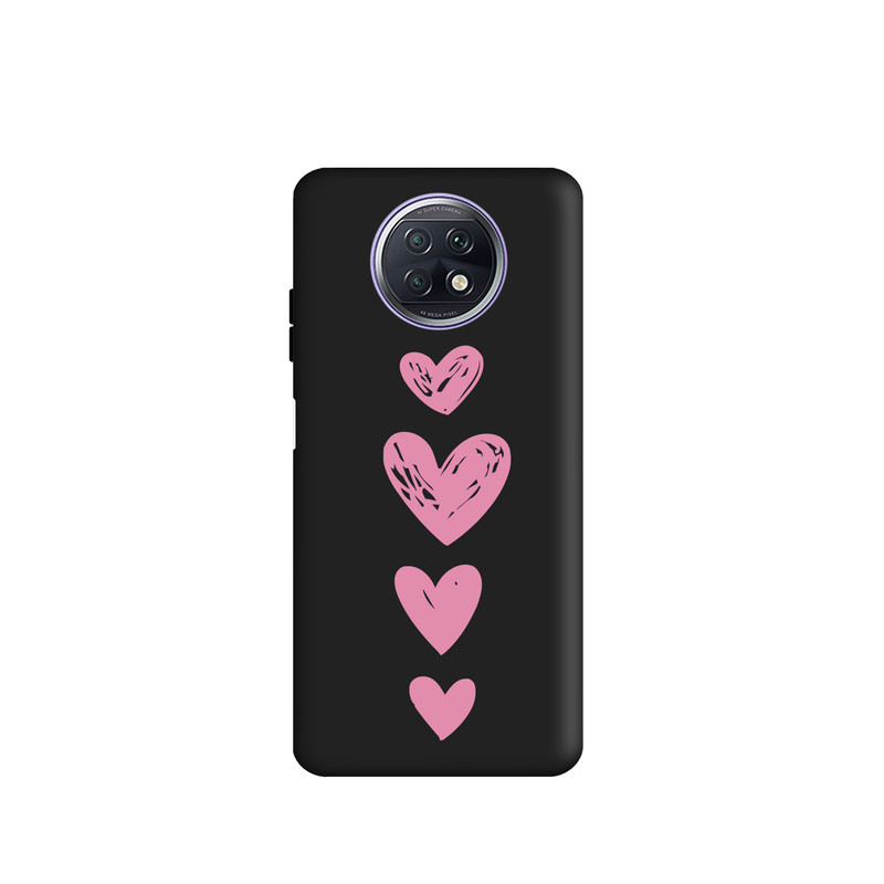 کاور طرح قلب صورتی کد s3303 مناسب برای گوشی موبایل شیائومی Redmi Note 9T