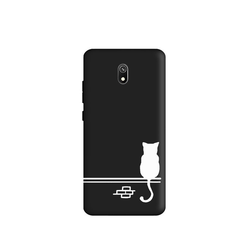 کاور طرح گربه مینیمال کد y8680 مناسب برای گوشی موبایل شیائومی Redmi 8A
