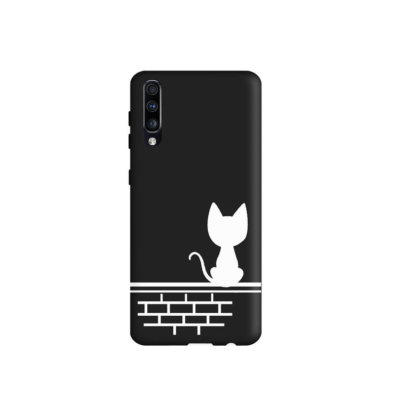 کاور طرح گربه مینیمال کد 679 مناسب برای گوشی موبایل سامسونگ Galaxy A50 / A50s / A30s