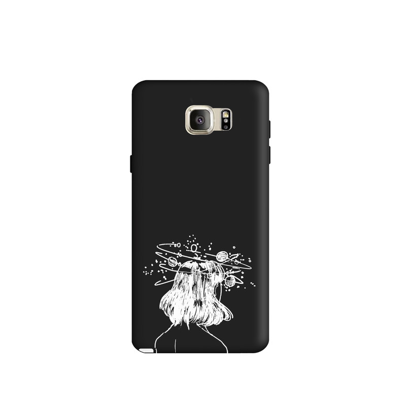 کاور طرح دخترانه مینیمال کد y4503 مناسب برای گوشی موبایل سامسونگ Galaxy note5