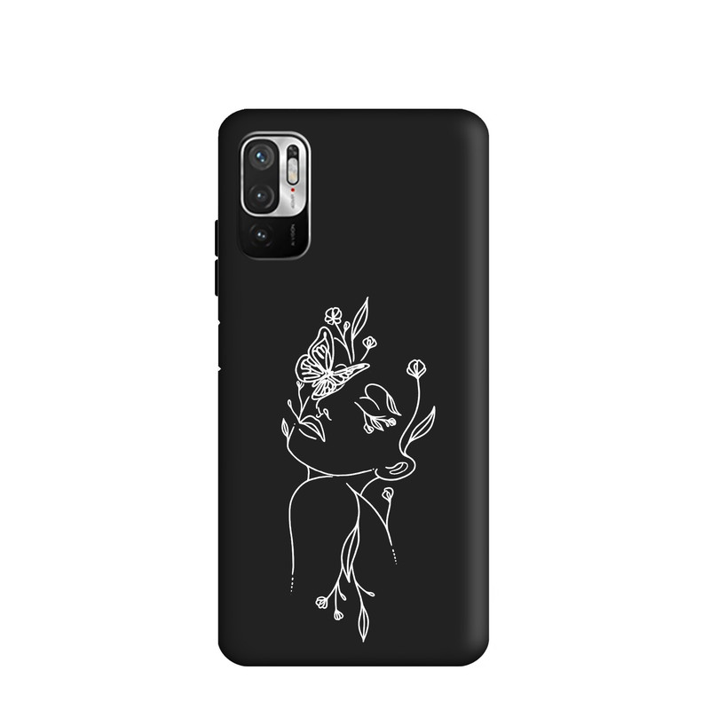کاور طرح مینیمال دخترانه کد y9405 مناسب برای گوشی موبایل شیائومی Redmi Note 10 5G