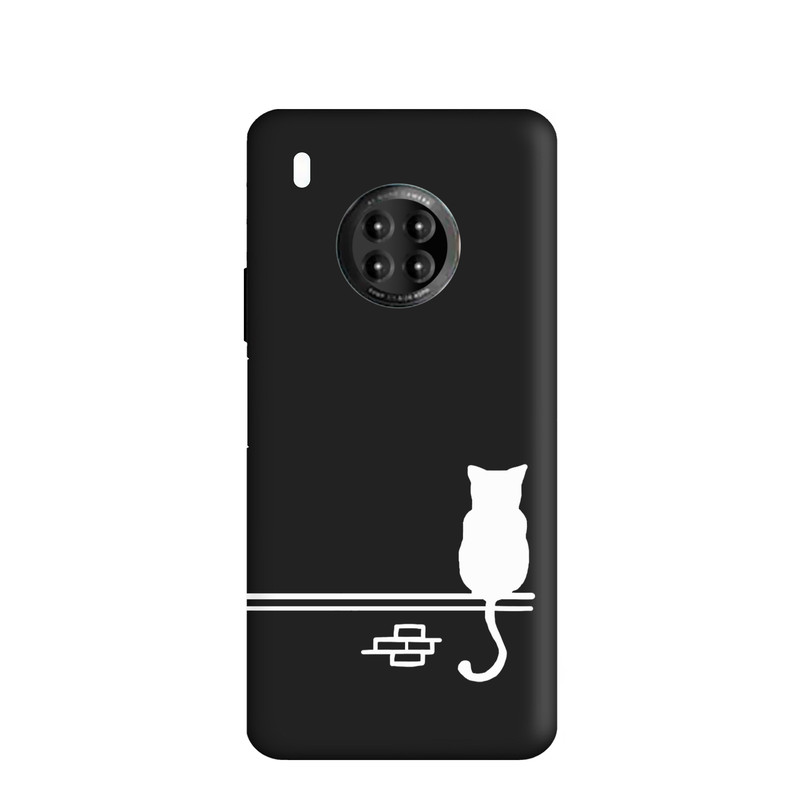 کاور طرح گربه مینیمال کد u3605 مناسب برای گوشی موبایل هوآوی Y9A 2020