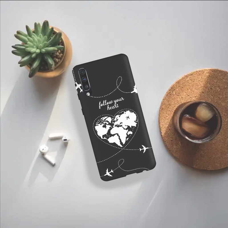 کاور طرح نقشه ی قلب مناسب برای گوشی موبایل سامسونگ Galaxy A50