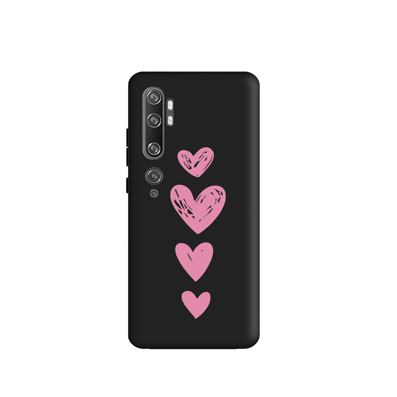 کاور قاب گارد طرح قلب صورتی کد s7204 مناسب برای گوشی موبایل شیائومی Mi Note 10 / Mi Note 10 Pro