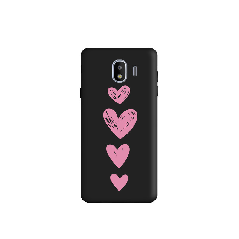 کاور طرح قلب صورتی کد s2538 مناسب برای گوشی موبایل سامسونگ Galaxy J4