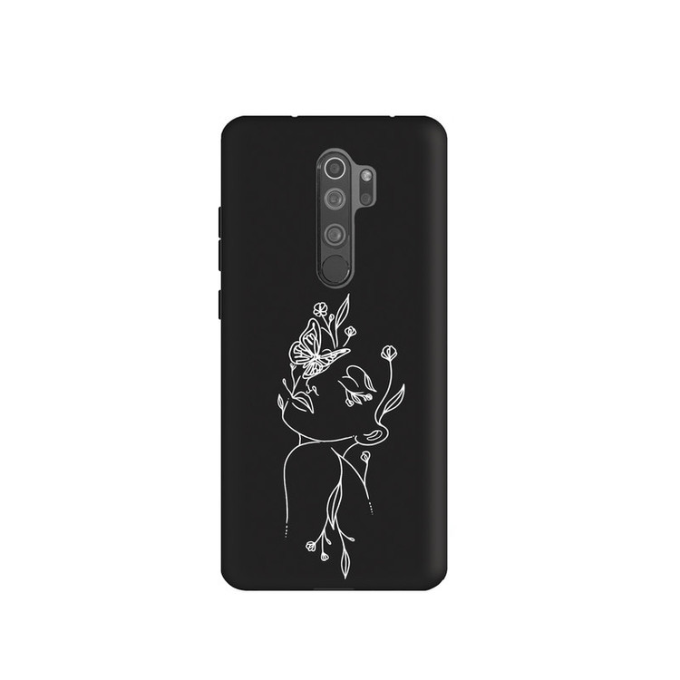 کاور طرح مینیمال دختر مناسب برای گوشی موبایل شیائومی redmi note 8 pro