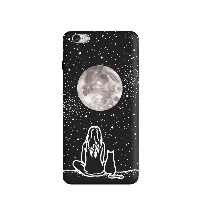 کاور طرح دختر ماه گربه کد u4146 مناسب برای گوشی موبایل اپل iPhone 6 plus / 6s plus
