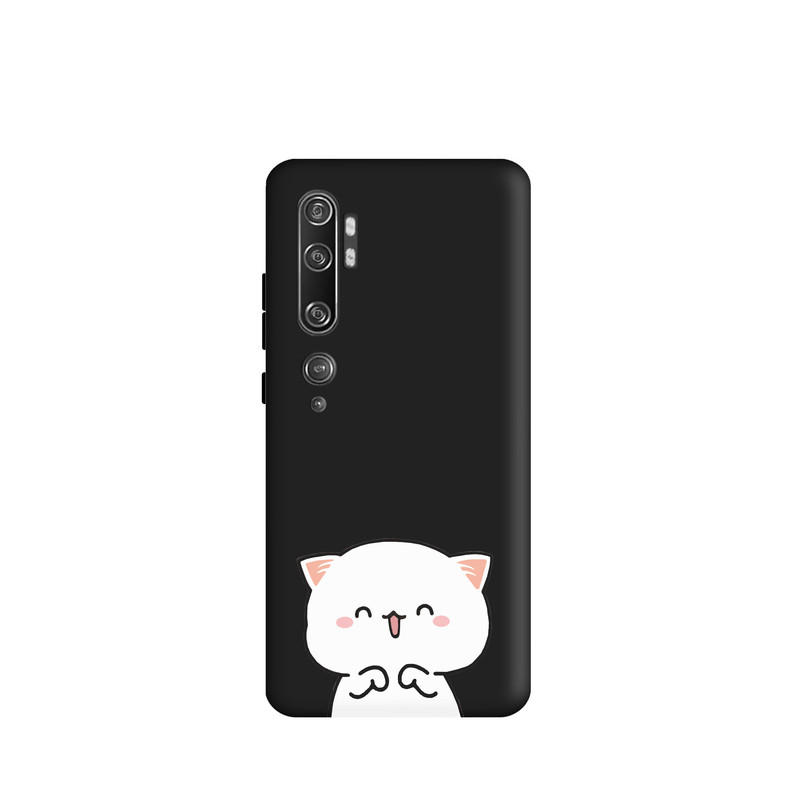 کاور طرح گربه دخترانه کد y7868 مناسب برای گوشی موبایل شیائومی Mi Note 10 / Mi Note 10 pro