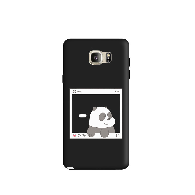 کاور طرح خرس کله فندقی کد y4486 مناسب برای گوشی موبایل سامسونگ Galaxy note5