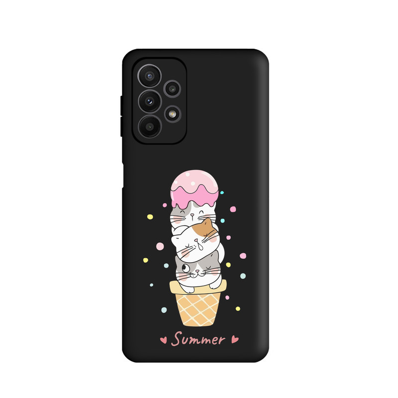 کاور طرح بستنی گربه ای کد s770 مناسب برای گوشی موبایل سامسونگ Galaxy A23