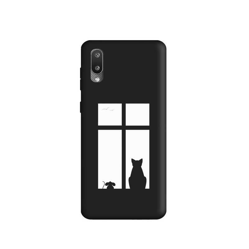 کاور طرح گربه مینیمال کد y178 مناسب برای گوشی موبایل سامسونگ Galaxy A02 \ A022