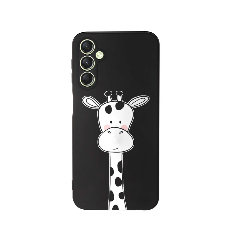کاور طرح زرافه سفید کد s4079 مناسب برای گوشی موبایل سامسونگ Galaxy A34