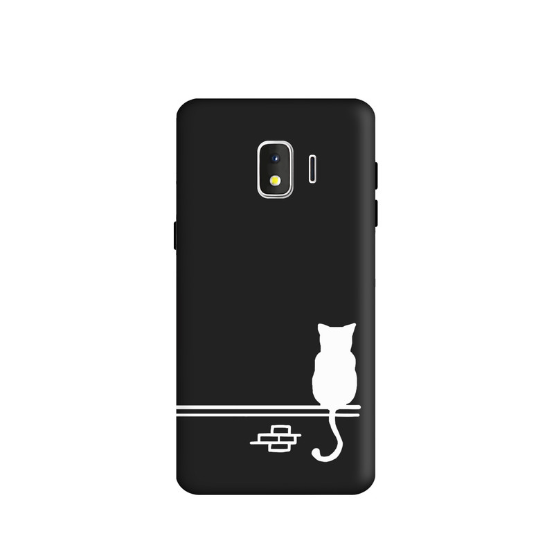 کاور طرح گربه مینیمال کد y2408 مناسب برای گوشی موبایل سامسونگ Galaxy j2core / j260