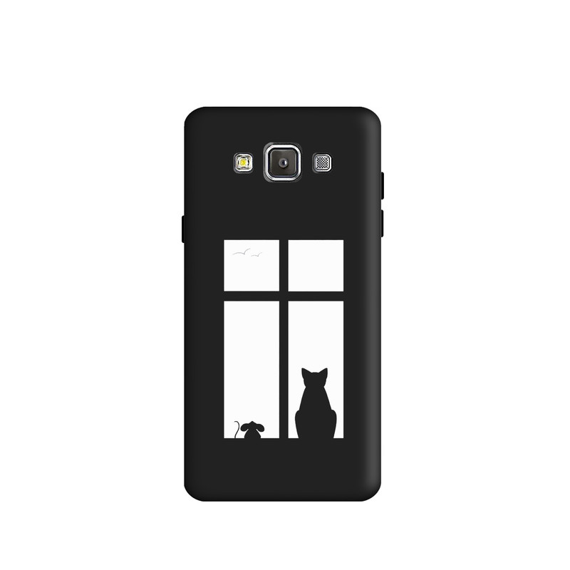 کاور طرح گربه مینیمال کد y1500 مناسب برای گوشی موبایل سامسونگ Galaxy A5 2015/A500