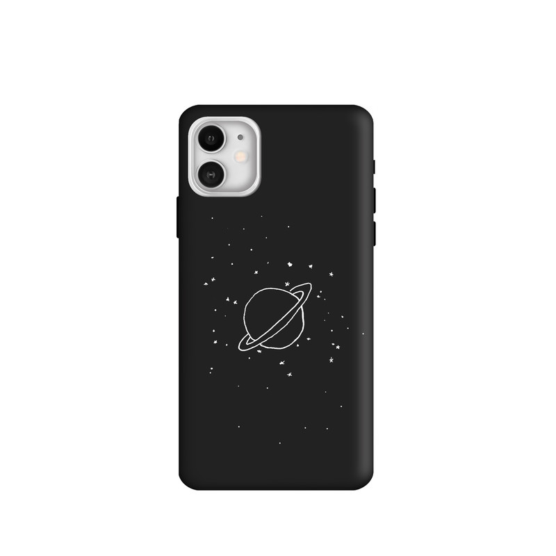 کاور طرح سیاره زحل مینیمال کد u4363 مناسب برای گوشی موبایل اپل iPhone 11