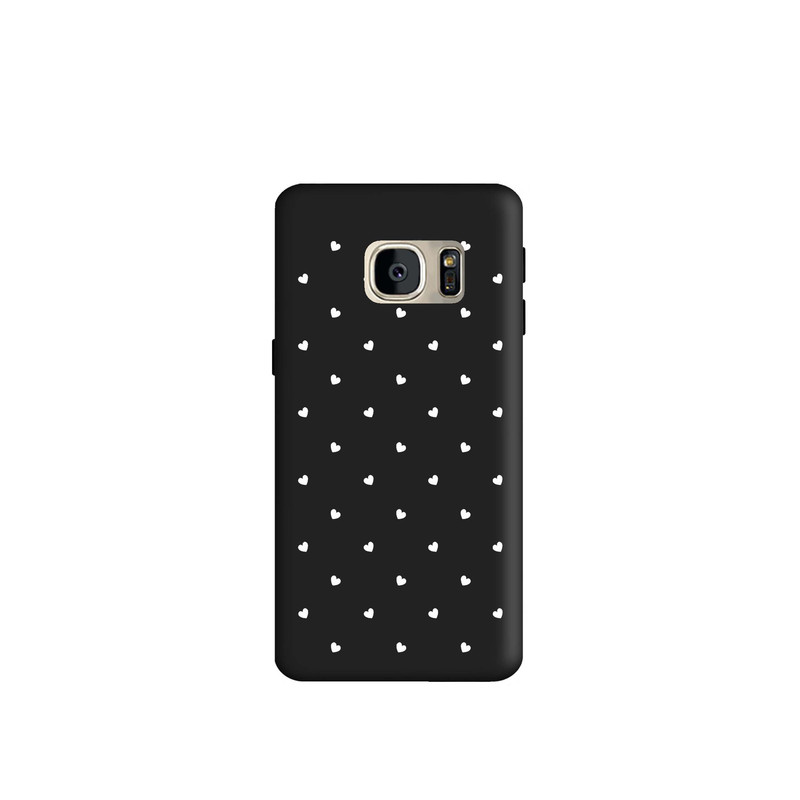 کاور طرح قلب سفید کد s4760 مناسب برای گوشی موبایل سامسونگ Galaxy S7 Edge