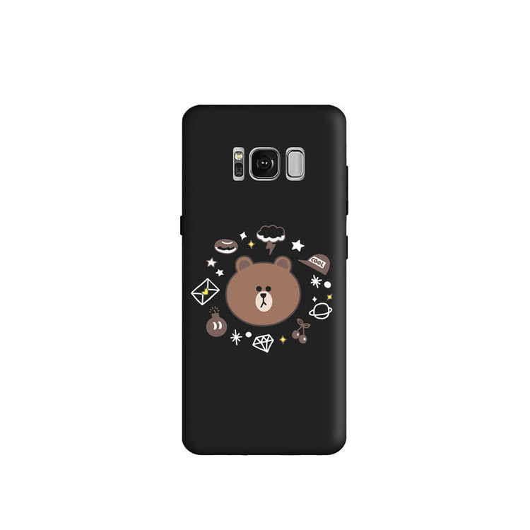 کاور طرح خرس لاین مینیمال کد s2163 مناسب برای گوشی موبایل سامسونگ Galaxy S8 Plus