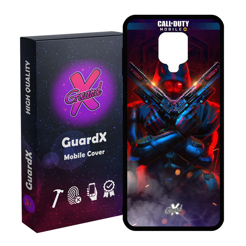 کاور گارد ایکس طرح Call Of Duty مدل Glass10388 مناسب برای گوشی موبایل شیائومی Redmi Note 9S / Note 9 Pro / Note 9 Pro Max