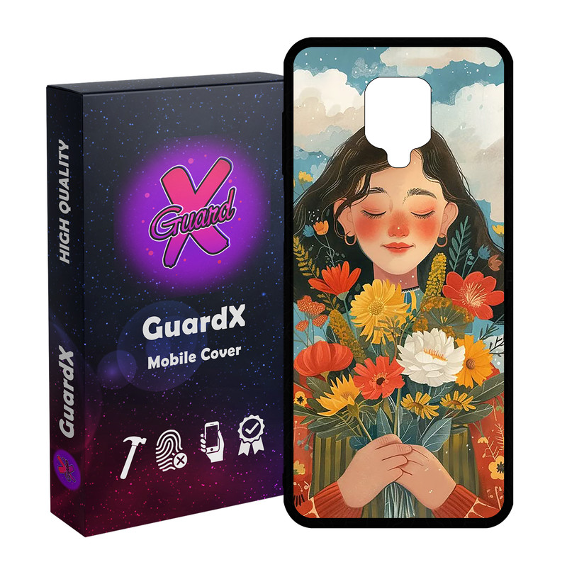 کاور گارد ایکس طرح دختر مدل Glass10776 مناسب برای گوشی موبایل شیائومی Redmi Note9 Pro/Note 9 Pro Max/Redmi Note 9S/MI Poco M2 Pro