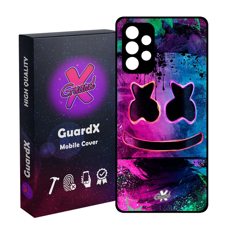 کاور گارد ایکس طرح Marshmello مدل Glass10028 مناسب برای گوشی موبایل سامسونگ Galaxy A72