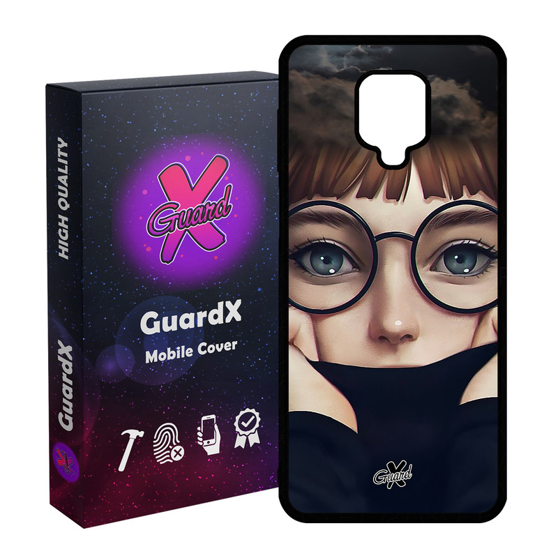 کاور گارد ایکس طرح Girl مدل Glass10040 مناسب برای گوشی موبایل شیائومی Redmi Note 9S / Note 9 Pro / Note 9 Pro Max