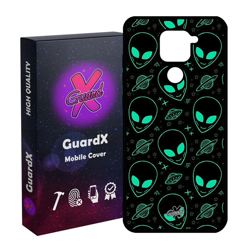 کاور گارد ایکس طرح Alien مدل Glass10200 مناسب برای گوشی موبایل شیائومی Redmi Note 9