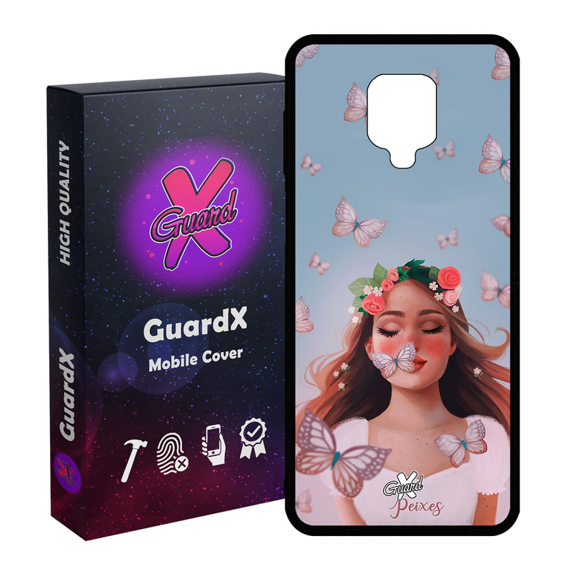 کاور گارد ایکس طرح Girl مدل Glass10380 مناسب برای گوشی موبایل شیائومی Redmi Note 9S / Note 9 Pro / Note 9 Pro Max