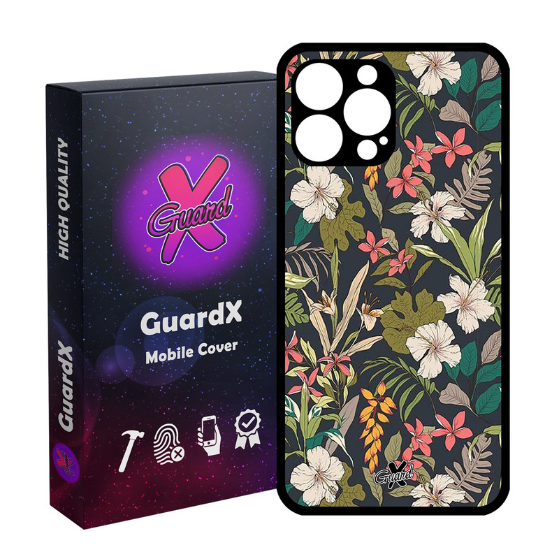 کاور گارد ایکس طرح گل مدل Glass10222 مناسب برای گوشی موبایل اپل iPhone 14 Pro Max