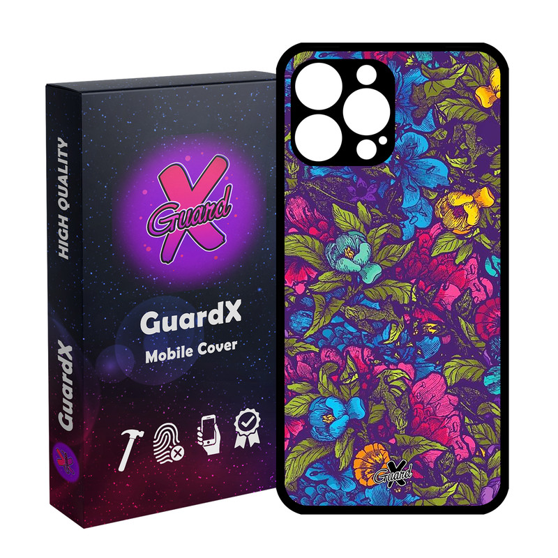 کاور گارد ایکس طرح Flower مدل Glass10224 مناسب برای گوشی موبایل اپل iPhone 14 Pro Max