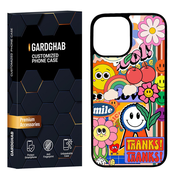 کاور گارد قاب مدل پشت گلس فانتزی مناسب برای گوشی موبایل اپل iPhone 12 Pro Max