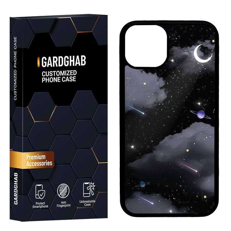 کاور گارد قاب مدل پشت گلس هنری مناسب برای گوشی موبایل اپل iPhone 13