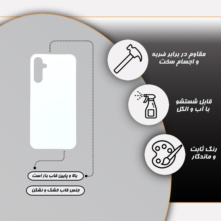 کاور گارد قاب مدل گل مناسب برای گوشی موبایل سامسونگ Galaxy A34 5G