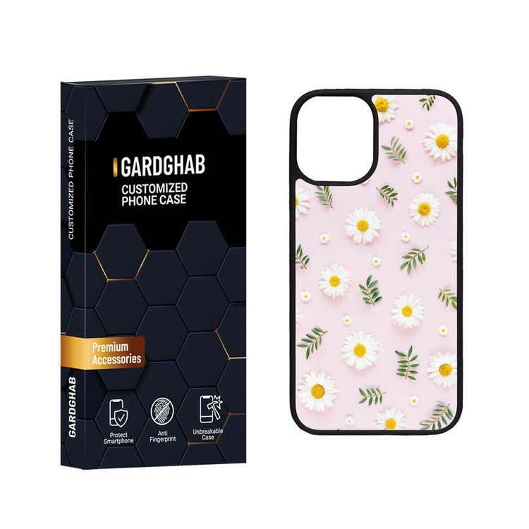 کاور گارد قاب مدل دور ژله ای برگ مناسب برای گوشی موبایل اپل iPhone 12 Mini