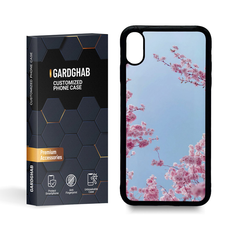 کاور گارد قاب مدل گل مناسب برای گوشی موبایل اپل iphone xs max