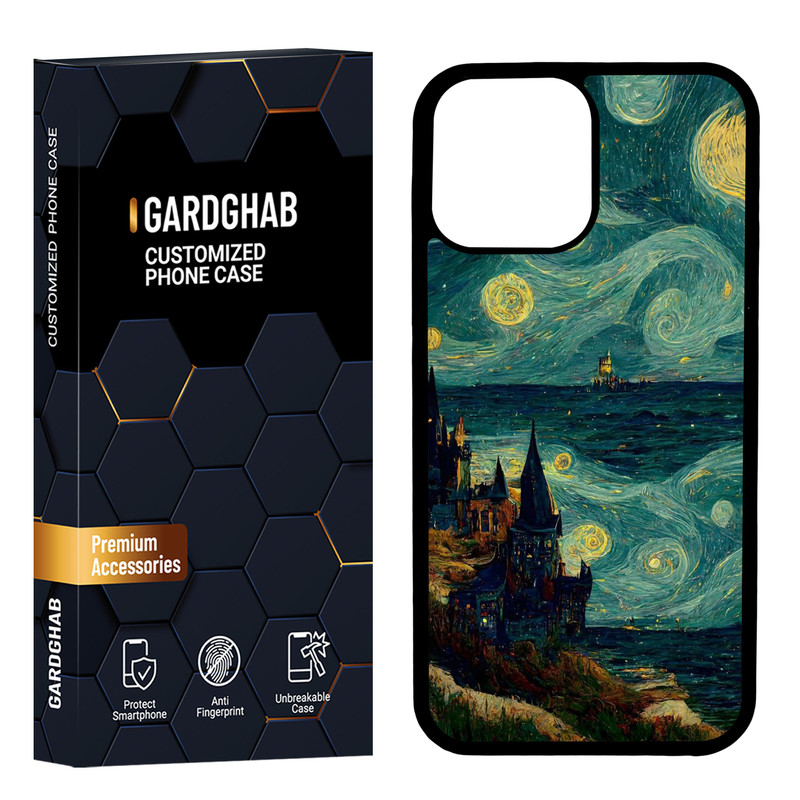 کاور گارد قاب مدل دور ژله ای هنری مناسب برای گوشی موبایل اپل iPhone 13 Pro max