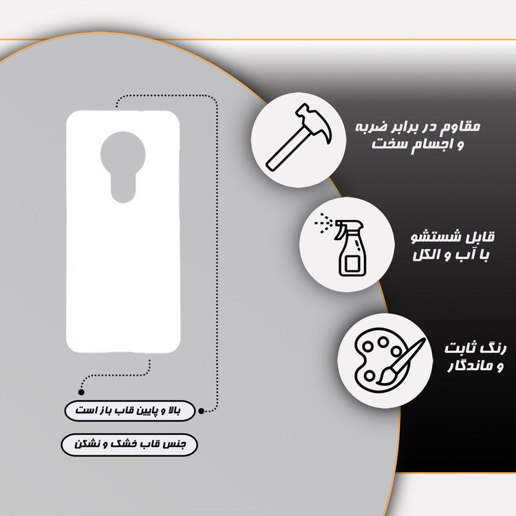کاور قاب گارد مدل فانتزی مناسب برای گوشی موبایل نوکیا 7.2 / 6.2