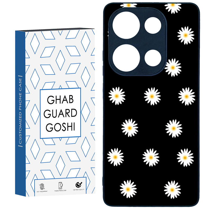 کاور قاب گارد گوشی طرح گل کد TPU-018 مناسب برای گوشی موبایل شیائومی Redmi Note 13 Pro 4G / Poco M6 Pro 4G