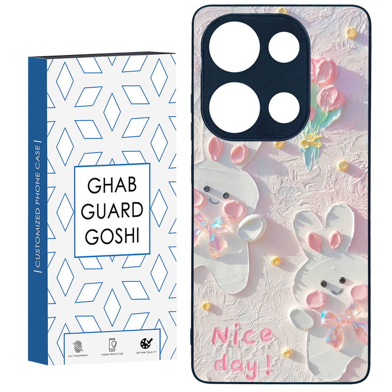 کاور قاب گارد گوشی طرح گل کد TPU-214 مناسب برای گوشی موبایل شیائومی Redmi Note 13 Pro 4G / Poco M6 Pro 4G