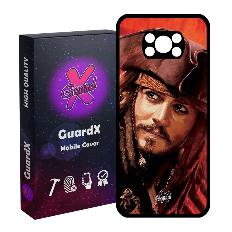 کاور گارد ایکس طرح Johnny Depp مدل Glass10205 مناسب برای گوشی موبایل شیائومی Poco X3 / Poco X3 NFC